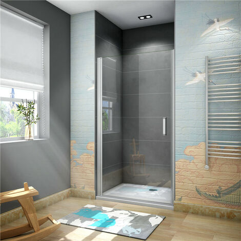 Nischentür 100x185cm Duschkabine Drehtür 5mm ESG Sicherheitsglas Dusche Pendeltür Duschabtrennung