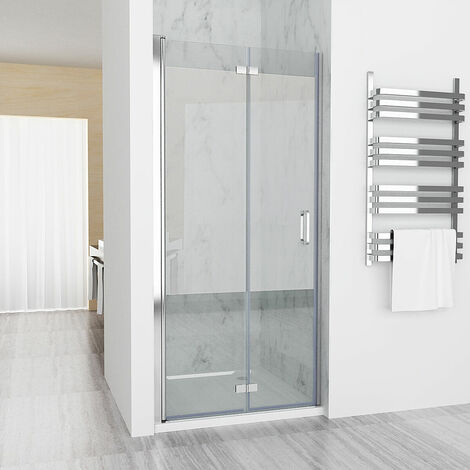 Duschkabine Eckeinstieg Falttür 180º Duschwand Duschabtrennung Dusche 6mm NANO Glas DASA