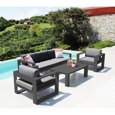 NISSEN - salotto da giardino in alluminio