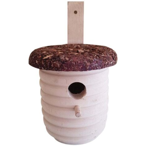 Nistkasten für Kohlmeise Kiefernholz 24 x 22 cm natur Nistkasten