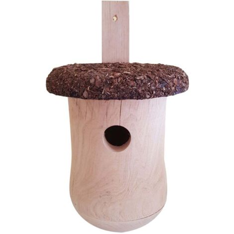 Nistkasten für Kohlmeise Kiefernholz 30 x 22 cm natur Vogelhäuser