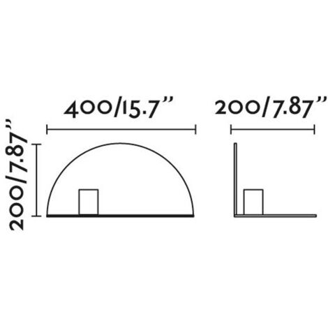 NIT Aplique de pared izquierdo Negro 01004