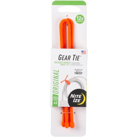 Nite Ize GT12-31-2R3 Cravatta Twist, Arancione Acceso, 12" -2 Pack