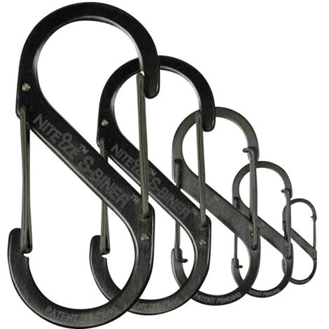 NITE Ize NI-SB2-03-01 Karabiner  S-Biner Gr. 2  50 mm x 22 mm  1 St.