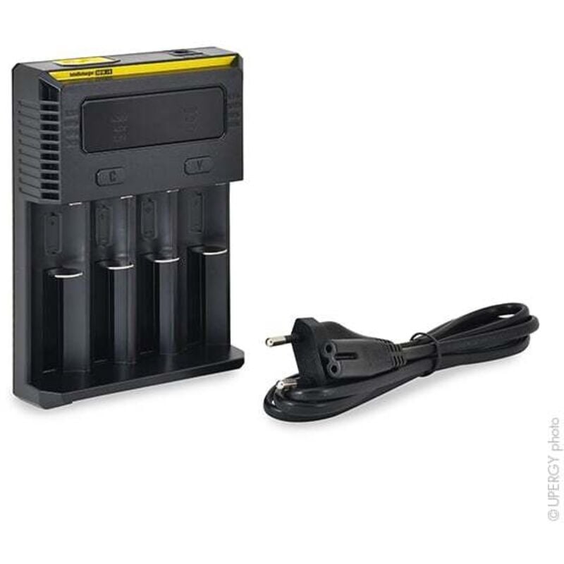 Chargeur Li-ion/IMR/LIFePO4/NiMH/NiCd New i4 pour 4 accus 10340 à 26650 - Nitecore