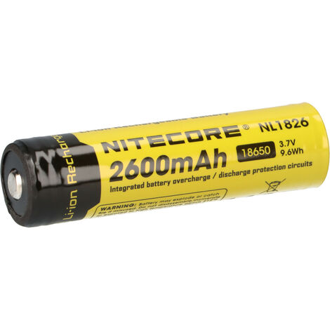Nitecore Li-Ion Akku 3,7V Typ 18650 NL1826 2600 mAh