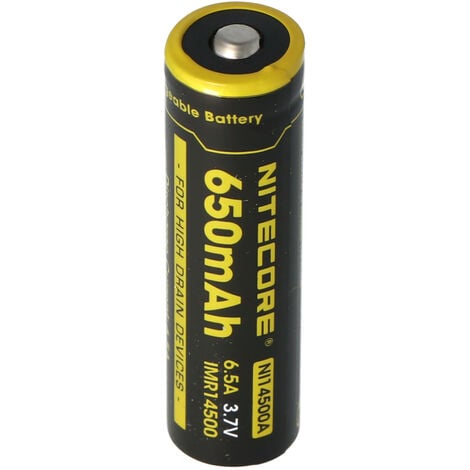 Nitecore LiIon-Akku 14500 IMR, AA, 3,7 V-, 650 mAh