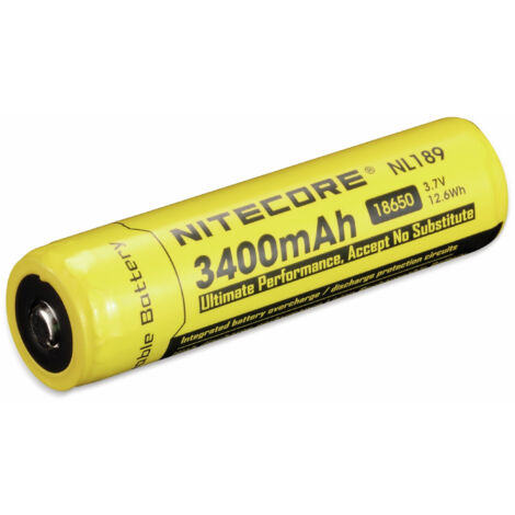 Nitecore Li-Ion Akku Typ 18650 NL1834 3400 mAh mit PCB/IC-Protection