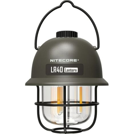 NiteCore NC-LR40-OLIV LR40 LED (monocolore) Lanterna da campeggio 100 lm a batteria ricaricabile 222 g Olive