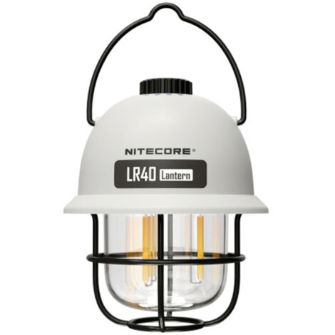 NiteCore NC-LR40-WEISS LR40 LED Camping-Laterne 100 lm akkubetrieben 222 g Weiß