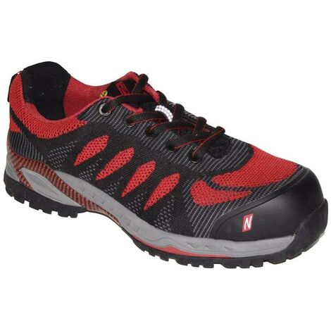 Chaussure de sécurité PRO STEP Taille 43 noir/rouge S1P SRC ESD EN ISO 20345.EN61340-4-3