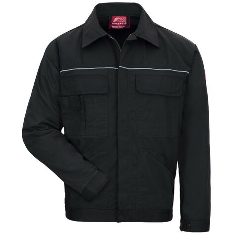 Nitras MOTION TEX LIGHT Arbeitsjacke schwarz Größe 50