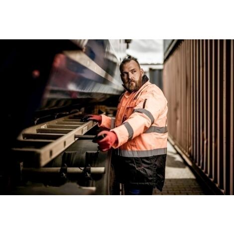 Nitras MOTION TEX VIZ Warnschutz-Parka neonorange S