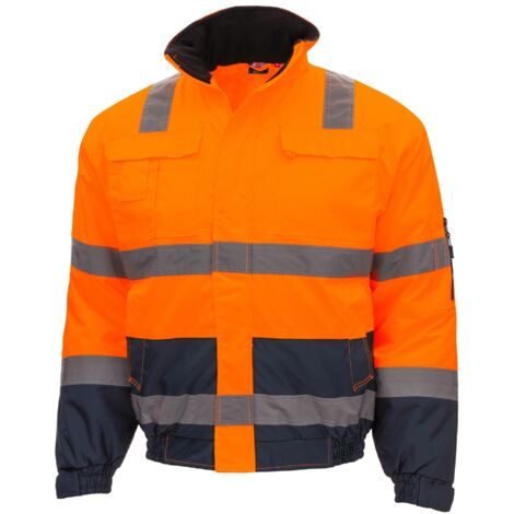 NITRAS MOTION TEX VIZ Warnschutz- Pilotjacke orange/blau Mod. 7142 Gr. 2XL
