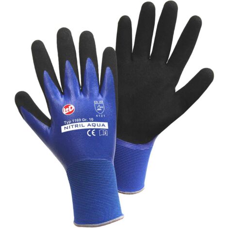 NITRIL AQUA Feinstrickhandschuh Größe 7