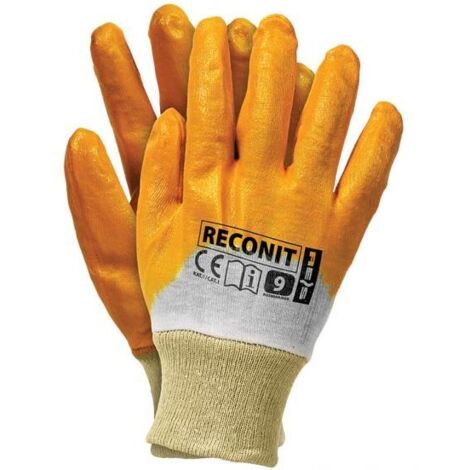 Nitrilhandschuhe MIT Stulpe, gelb reconit-Y 8, nitros - 12.0 PAR - REK OGR 448