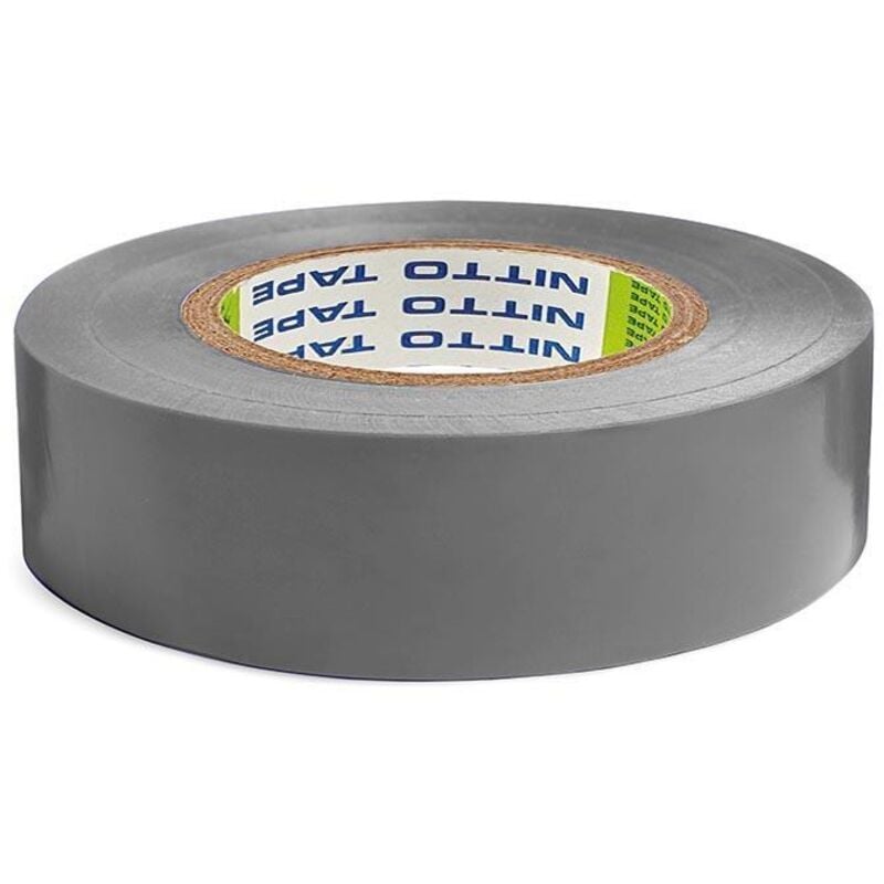 Perel - 10 nitto - ruban adhesif isolant - gris - 19 mm x 20 m