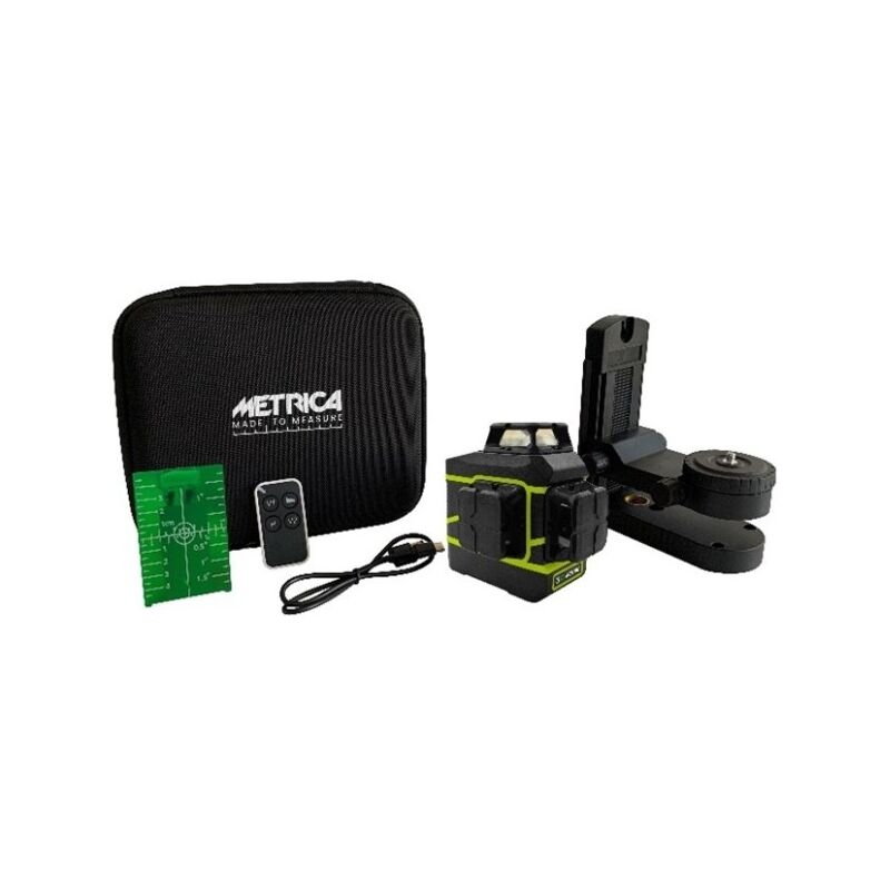 Niveau 3D action green Metrica avec support mural - 61438