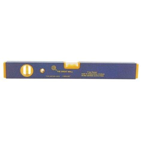 Niveau à 2 bulles mod.gwp-95a cm.30 en alliage léger antichoc, baril à bulles - Salon