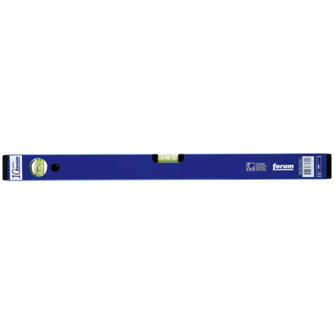 Niveau à bulle en métal léger, bleu, Long. : 60 cm