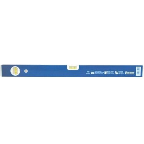 Niveau à bulle en métal léger, bleu, surface de mesure fraisée, Long. : 200 cm
