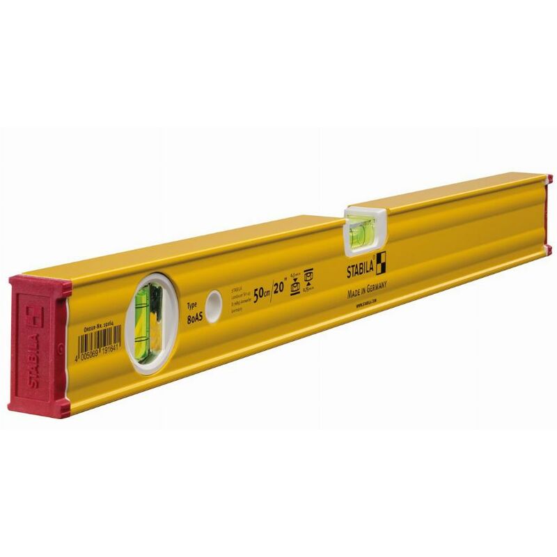 Stabila - Niveau à bulle Type 80 as - 50cm - 19164