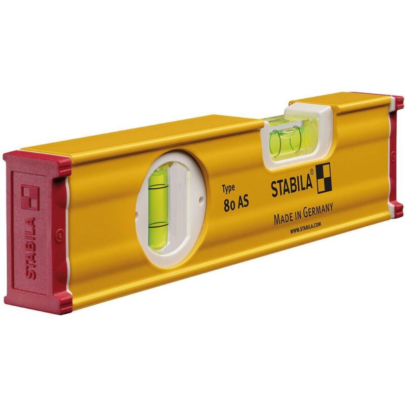 Stabila - Type 80 as 19565 Niveau à bulle en alliage léger 20 cm