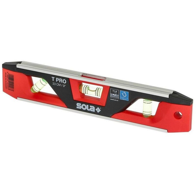 Le Sanitaire - Niveau à bulle magnétique Torpedo 230 mm de long