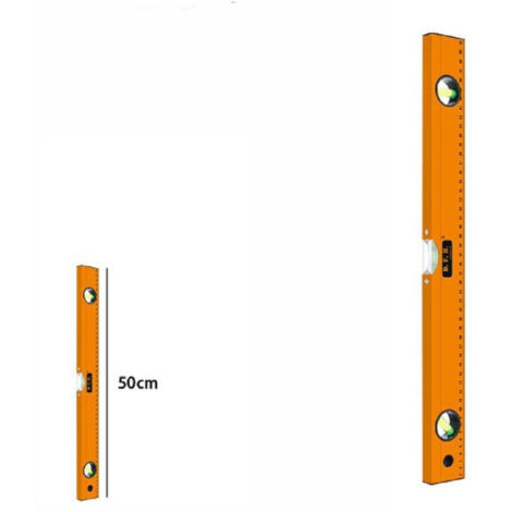 Niveau à Bulle Mètre 3 Flacons Aimant à Bulle 50cm 07476