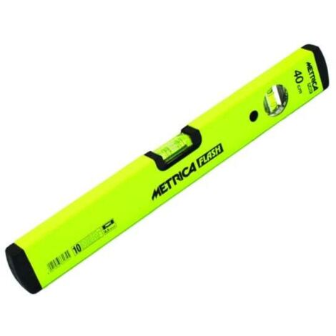 Niveau à Bulle Metrica Flash 180 cm - Précision 0,5 mm/m pour Pro et BTP