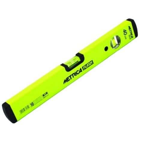 Niveau à Bulle Metrica Flash 30 cm - Précision 0,50 mm/m pour Finitions