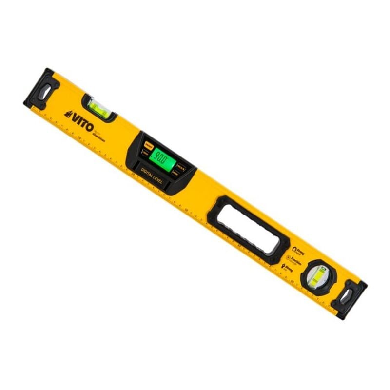 Niveau à bulle digital Electronique Longueur 60cm avec base magnétique Ecran rétro éclairé Vito