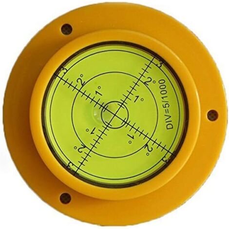 Niveau à bulle rond de précision 90 mm avec trous de montage pour camping-car