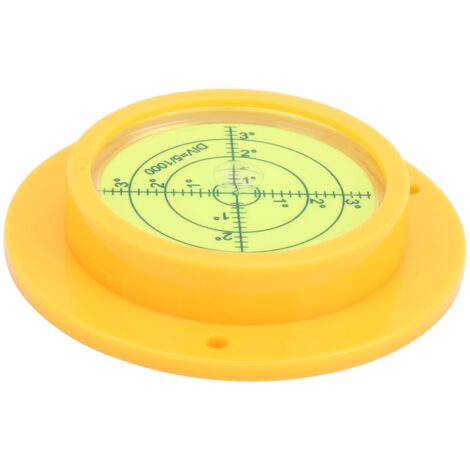 Niveau à bulle universel gradué, niveau à bulle avec trous de fixation sur la base, bulle circulaire de 9017 mm.