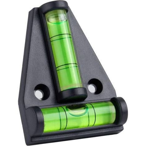 Niveau à bulle,petit niveau à bulle magnétique en forme de T avec 2 bulles de nivellement.Ensemble de 4,accessoires de camping-car,stabilisateurs, caméras ou autre mise à niveau d'équipement
