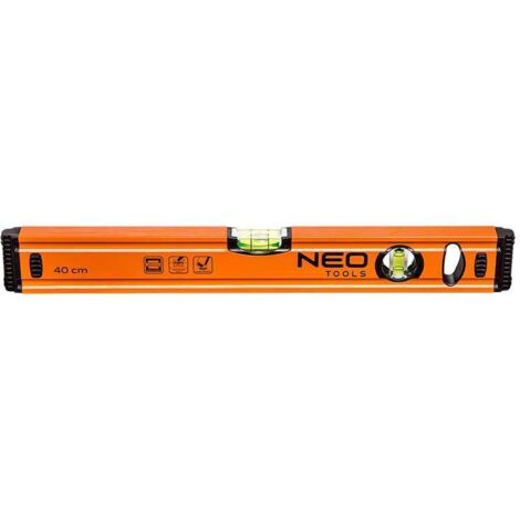Niveau à bulles alu anti-chocs NEO TOOLS/Longueur:100 cm
