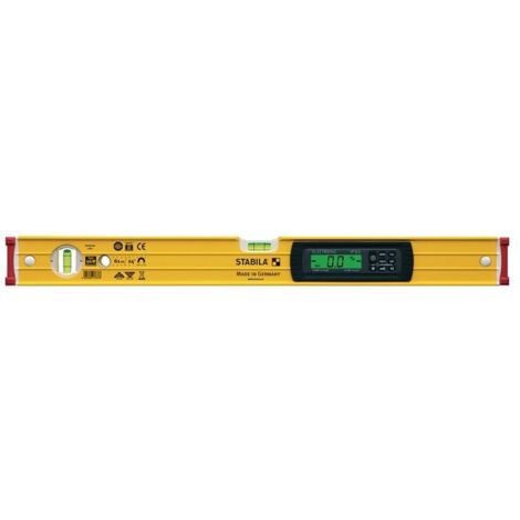 Niveau à bulles TECH 196 M 183 cm aluminium jaune 0,5 mm/m avec aimant STABILA