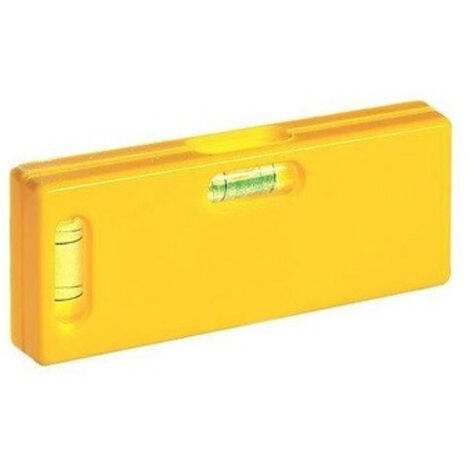 Niveau de poche Jaune METRICA 33080 – Compact ABS avec 2 fioles