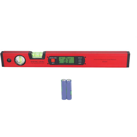 Niveau Digital 400mm Aluminium avec Affichage LCD Électronique et Base Magnétique