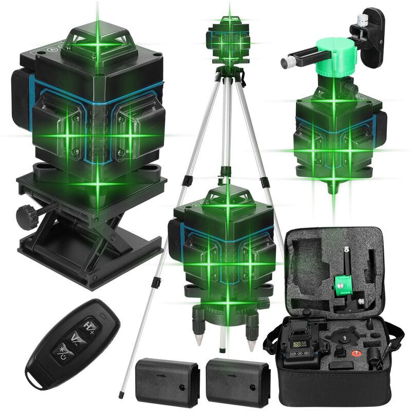 Niveau Laser 16 lignes avec Auto-nivellement 4D et Télécommande – Précision, Flexibilité et Facilité d'utilisation