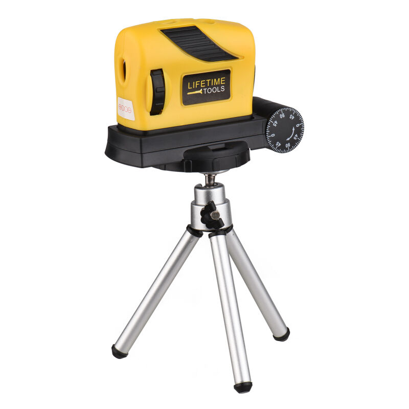 Lifcausal - Niveau laser quatre en un appareil de ligne portable de haute précision à double bulle laser rouge faible consommation d'énergie testeur