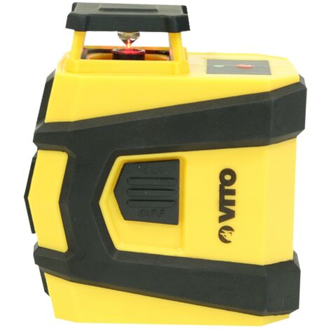 Niveau laser croix horizontale et verticale 360° VITOPOWER Portée de 10 m Précision 0,5 mm