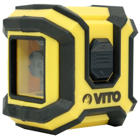 Niveau laser de chantier Croix horizontale et verticale VITO POWER - Portée de 10 m Précision 0,5 mm -