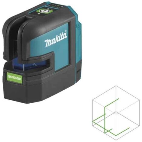 Niveau laser de ligne transversale Makita SK105GDZ 12 V vert (sans batterie ni chargeur)