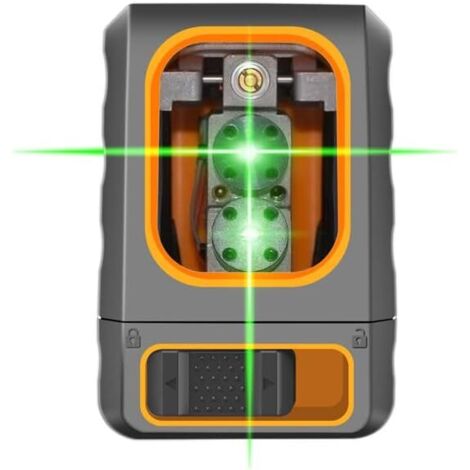 Niveau laser de nivellement automatique Crosshair, niveau de ligne de construction de bricolage de faisceau vert, outil de mesure laser horizontal et vertical ( Color : Green )