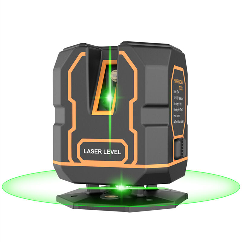 Image of Decdeal - Livella laser a linee incrociate, con supporto, autolivellante 30 m/98 piedi, orizzontale a 360 gradi, verticale a 120 gradi, raggio verde
