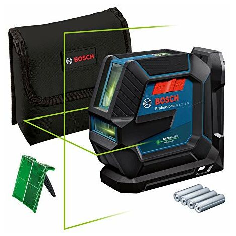 Laser lignes faisceau vert GLL 2-15 G + support LB 10 (boite carton) BOSCH