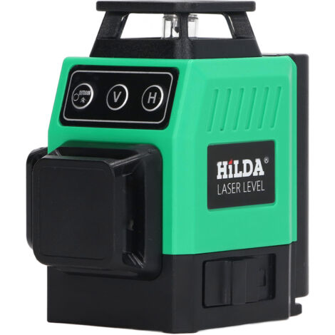 Niveau laser HILDA à 12 lignes, niveau à ligne verte autonivelant, marquage automatique des lignes et niveau à toucher du sol.