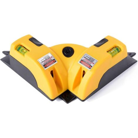 Niveau laser horizontal et vertical à angle droit à 90 degrés Laser de niveau carré avec deux ventouses
