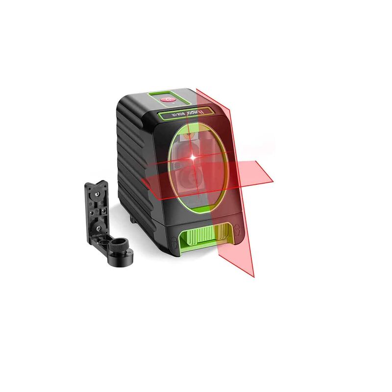 Huepar - BOX1R - Niveau laser rouge croix 2 lignes pour l'extérieur alignement autonivelant 45m